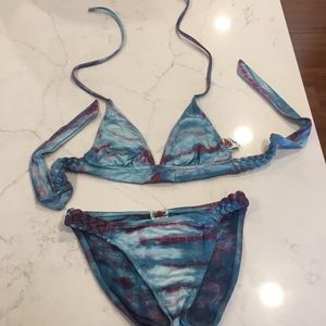 Lucky Brand Tie Dyed Bikini
